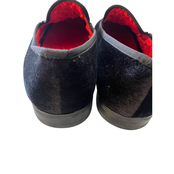 Elanroman Velvet Gold Detail Slip On Men's Shoes Size 40 EU 7 US Loafers Fashion - Picture 5 of 6